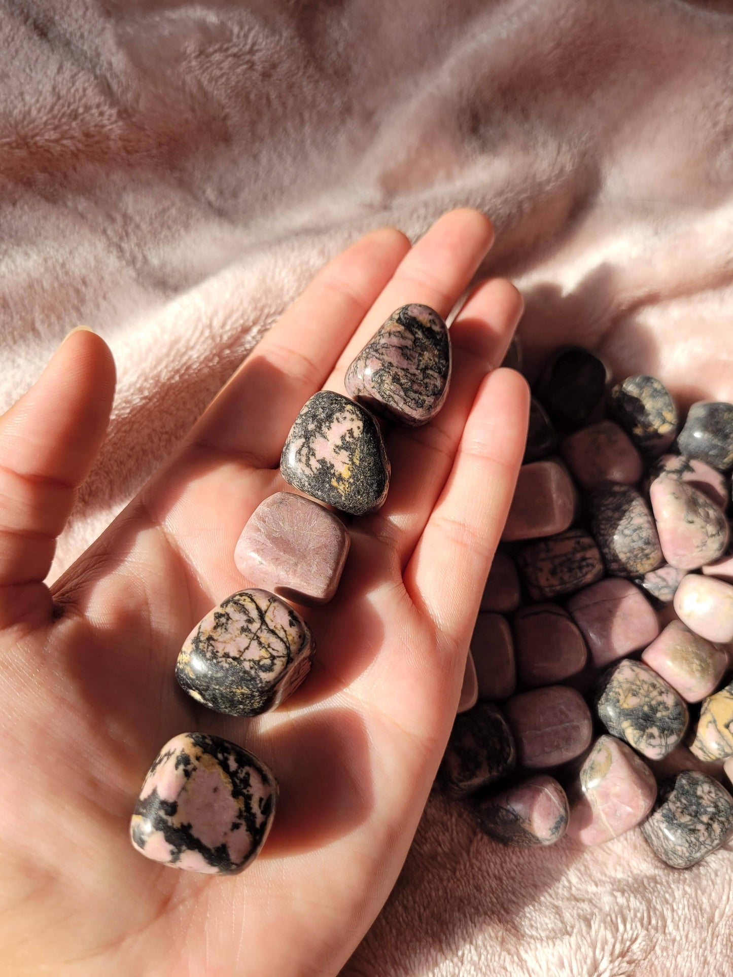 Rhodonite tumble