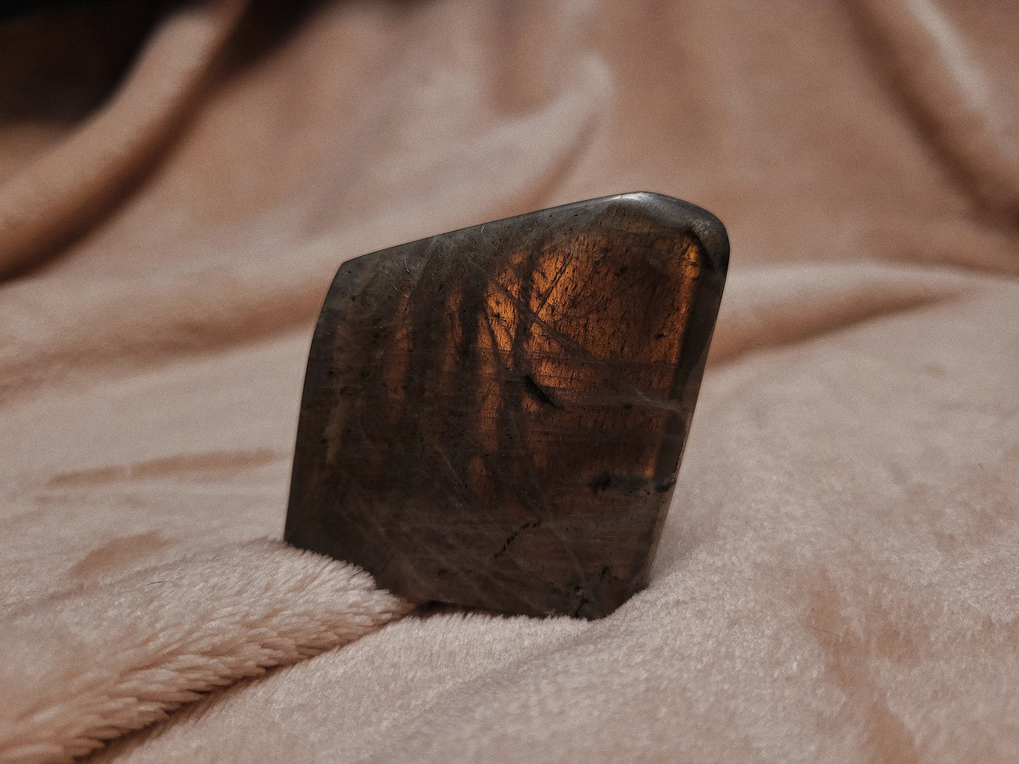 Sunset orange Labradorite freeform