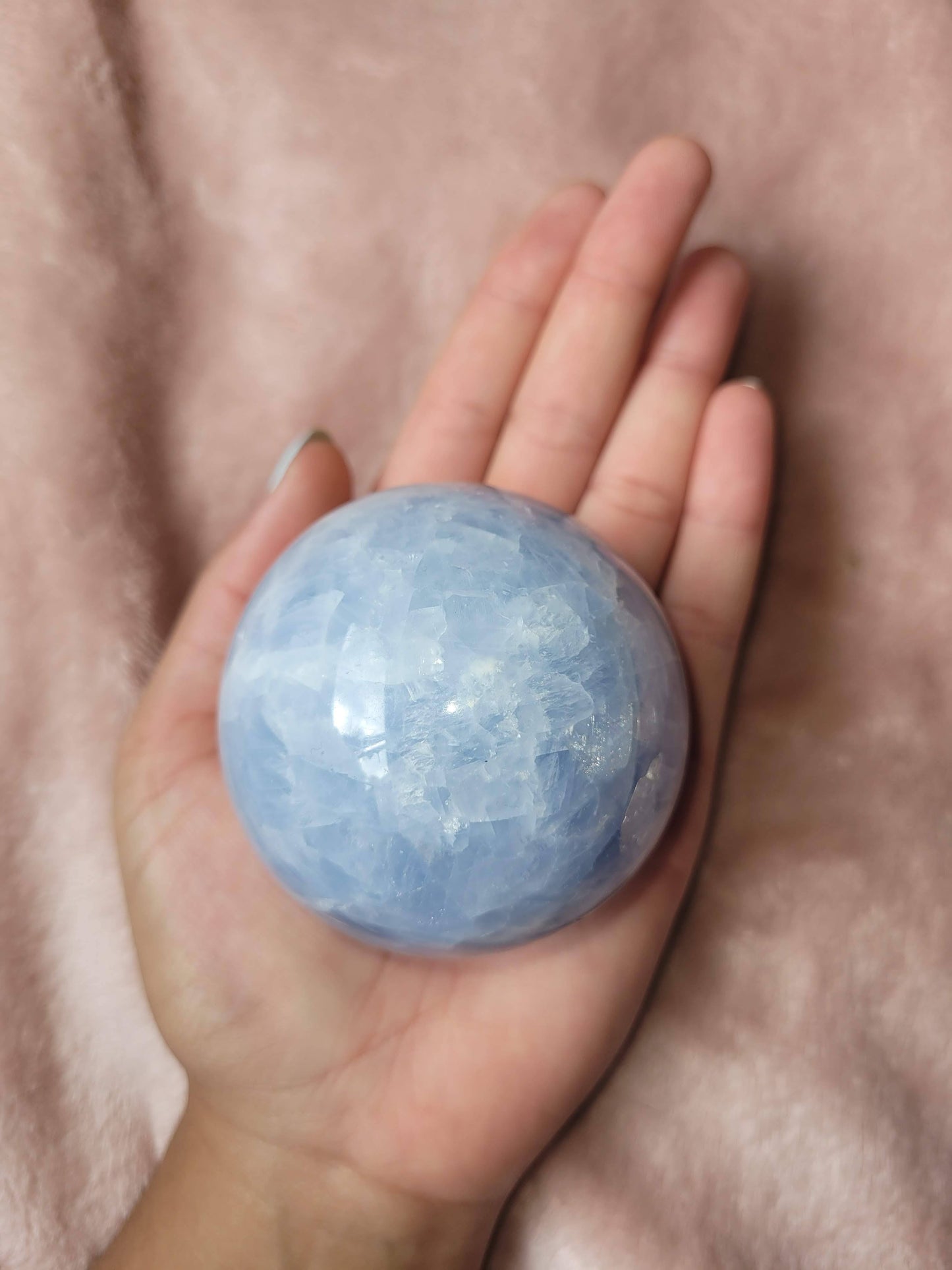 Blue Calcite sphere