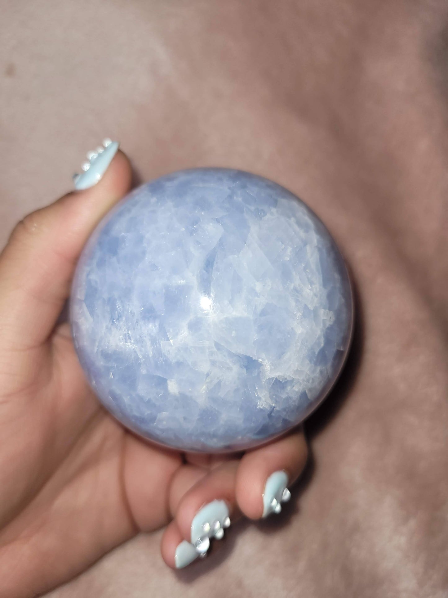 Blue Calcite sphere