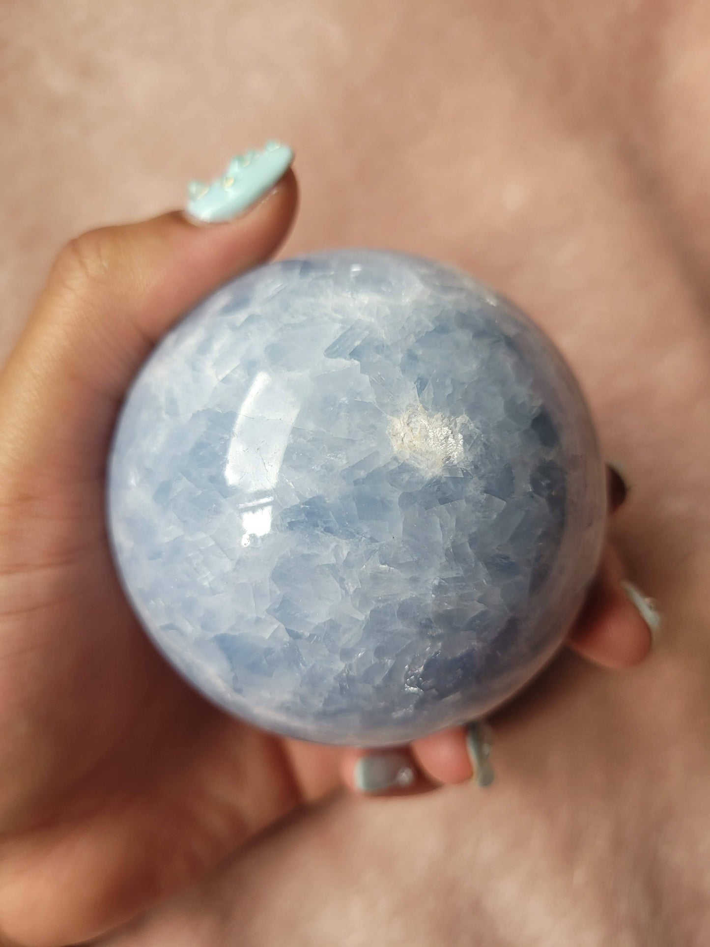 Blue Calcite sphere