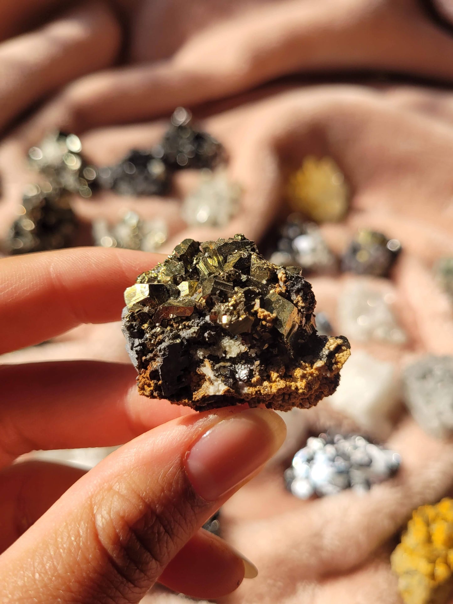 Pyrite, Galena & Siderite Raw