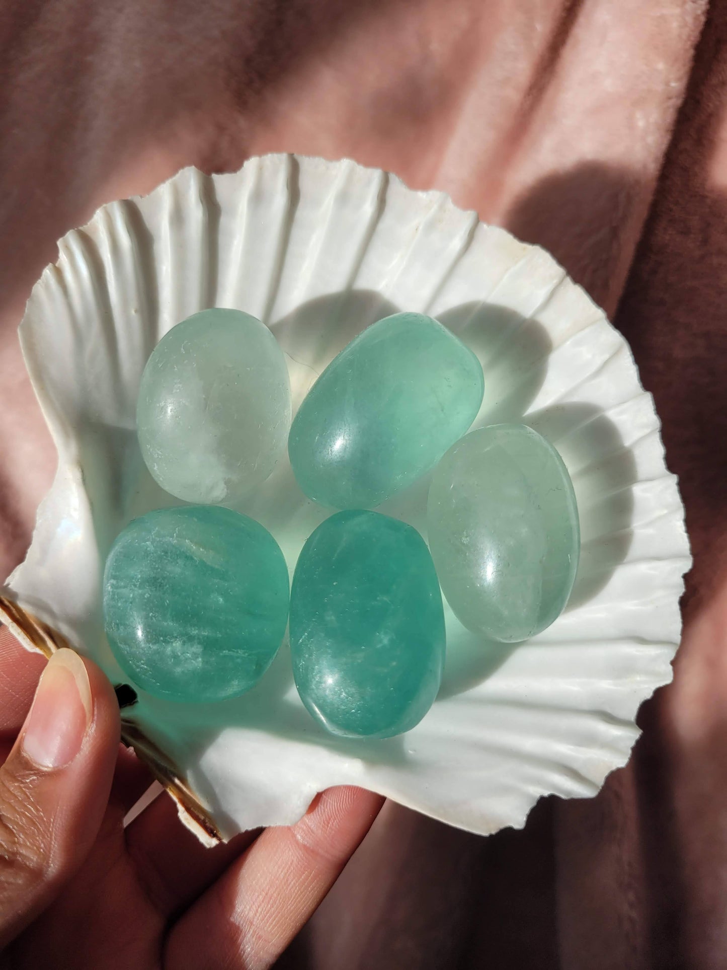 Turquoise Fluorite tumble