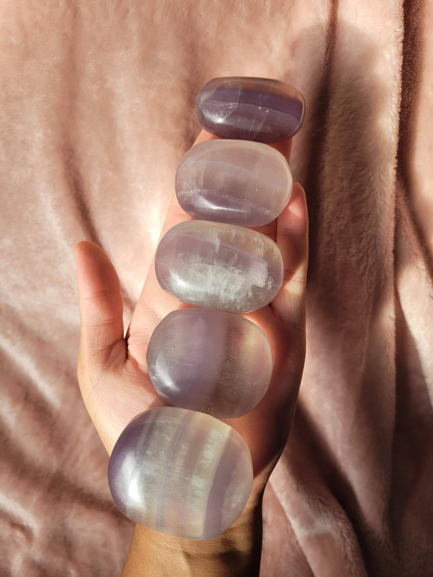 Lavender Fluorite calm palm