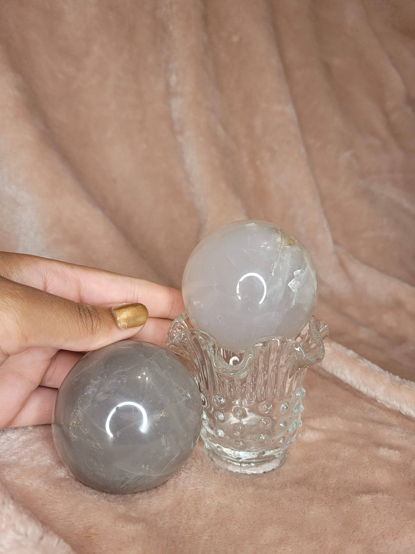 Blue Rose Quartz Sphere