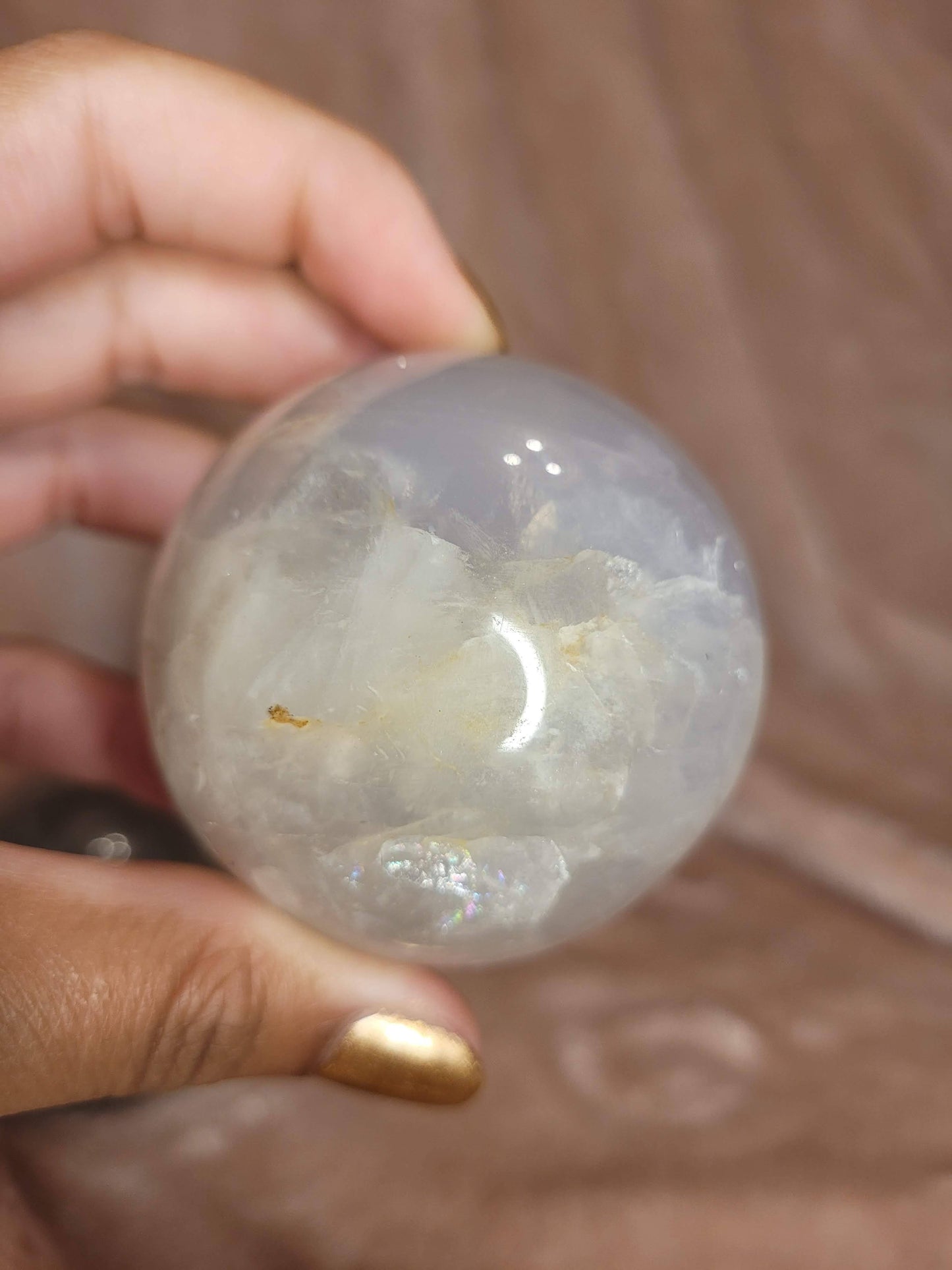 Blue Rose Quartz Sphere