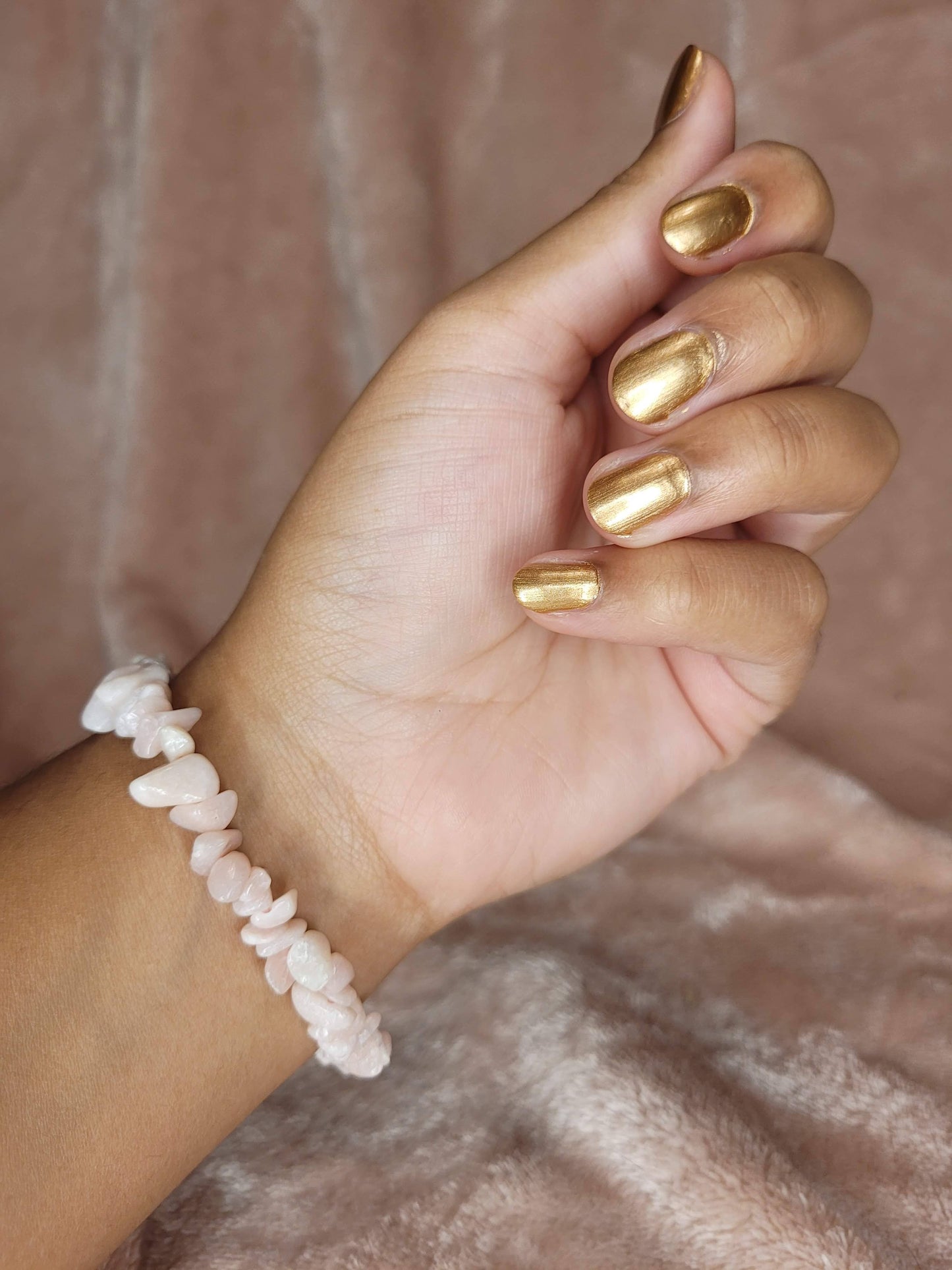 Pink Opal chip bracelet