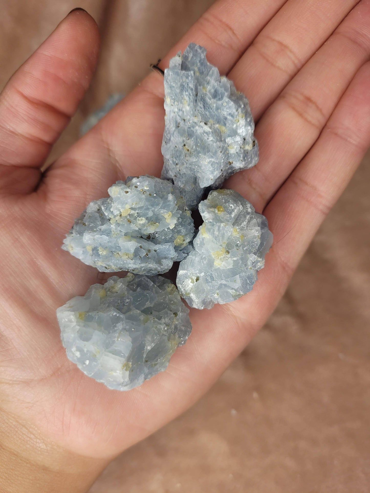 Blue Calcite Raw