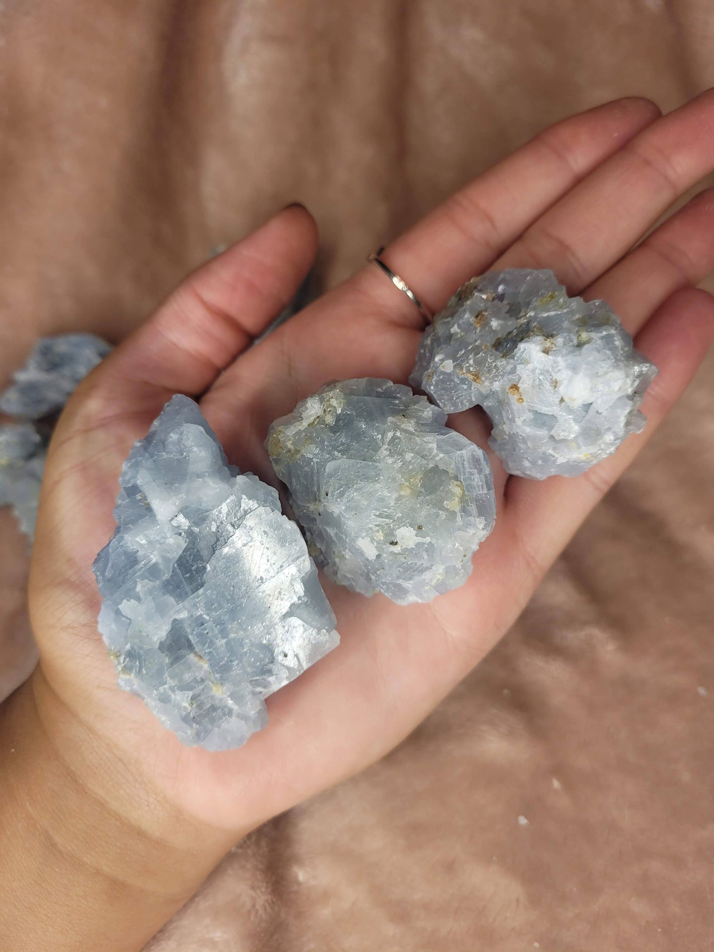 Blue Calcite Raw