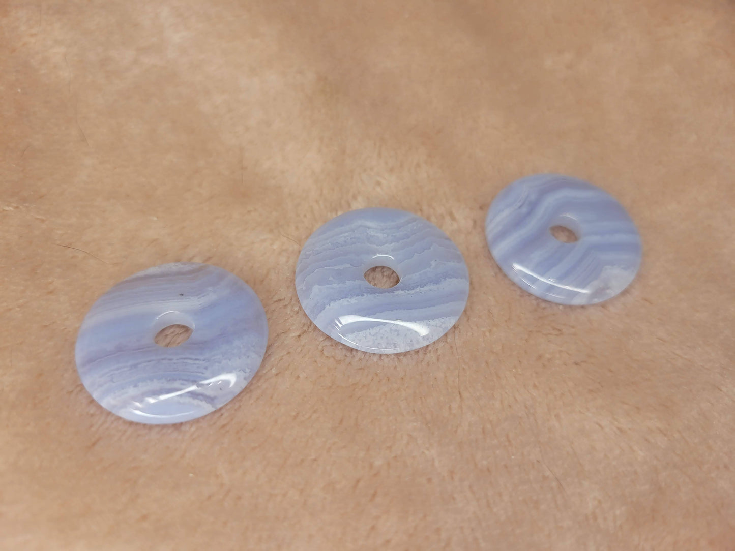 Blue Lace Agate donut
