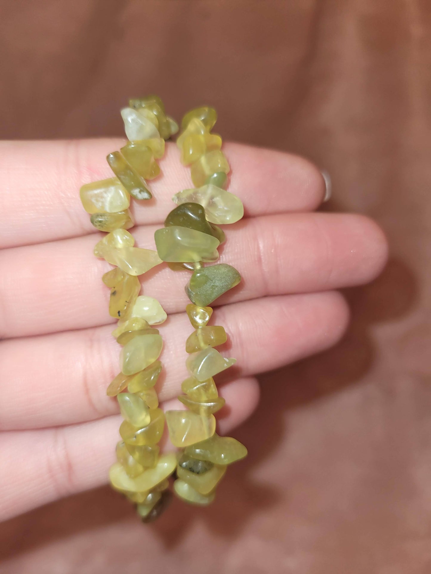Lemon Jade chip bracelet