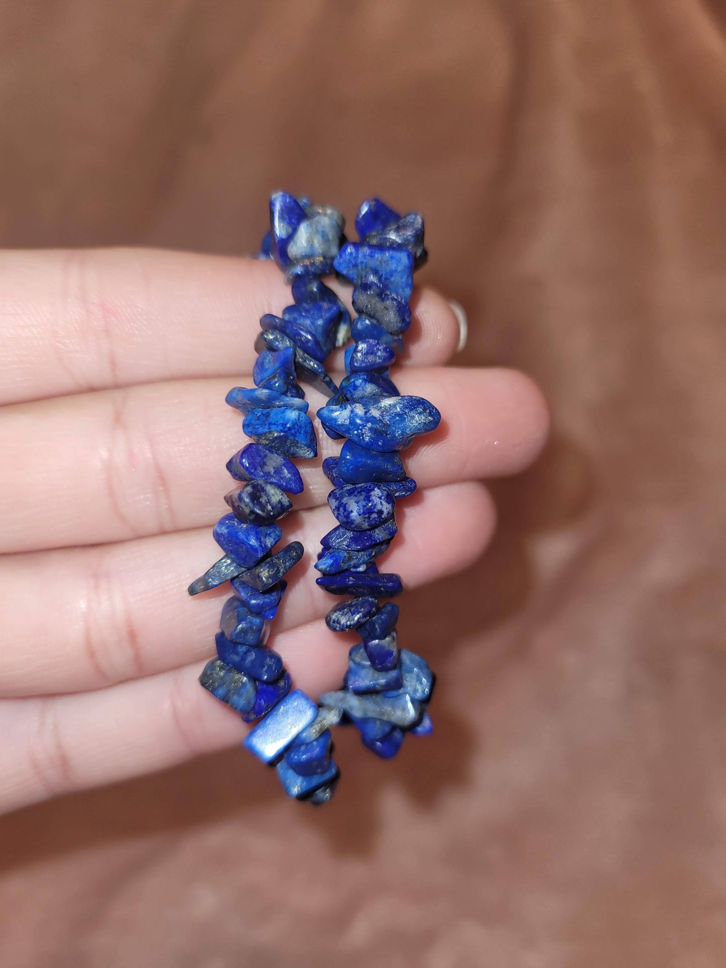 Lapis Lazuli chip bracelet