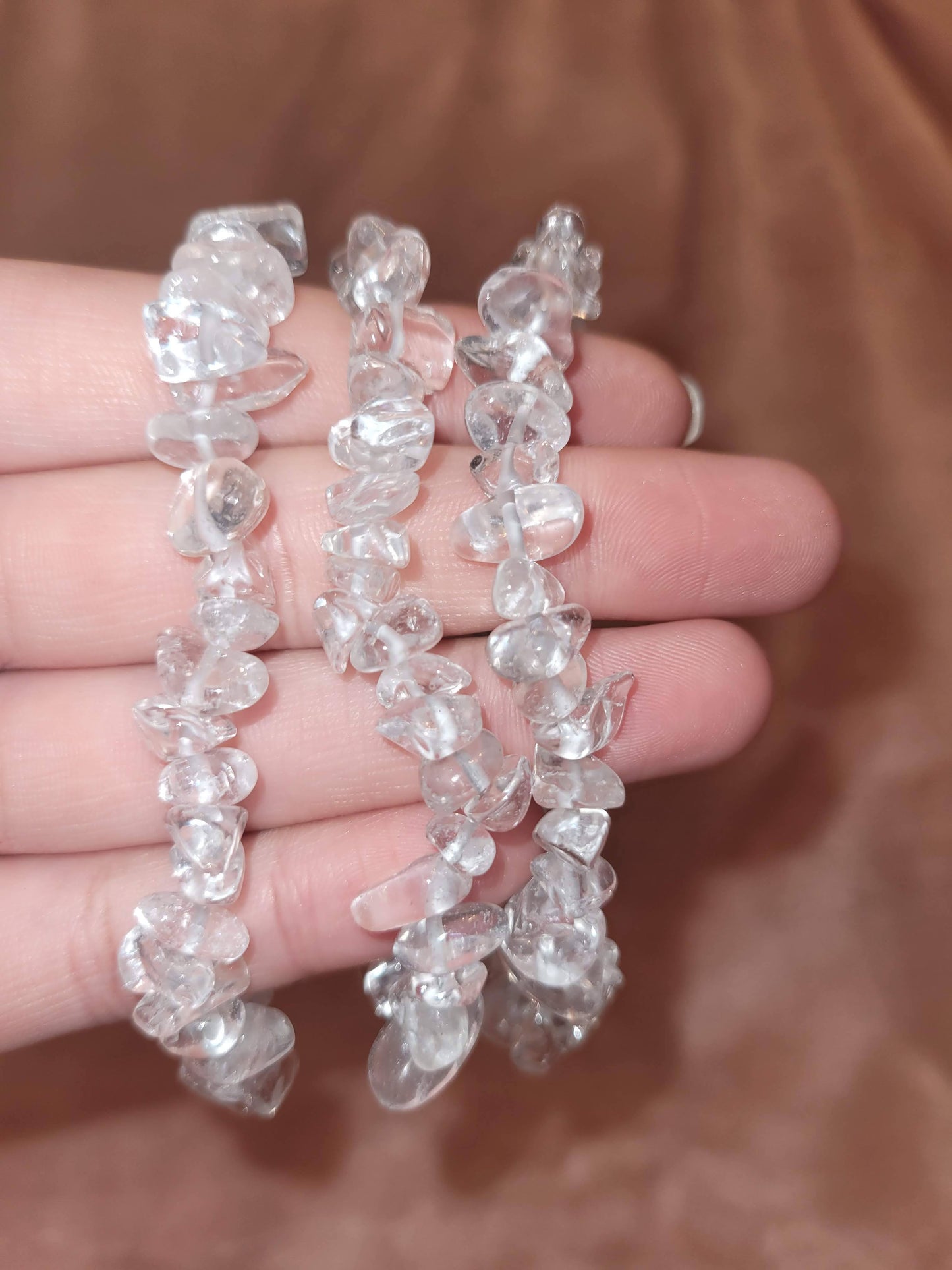 Clear Quartz chip bracelet