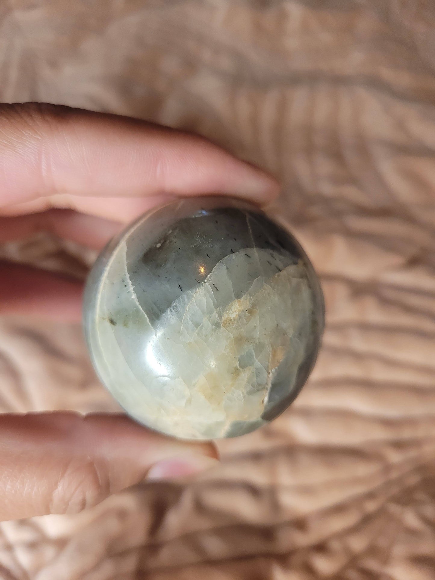 Green Moonstone Sphere