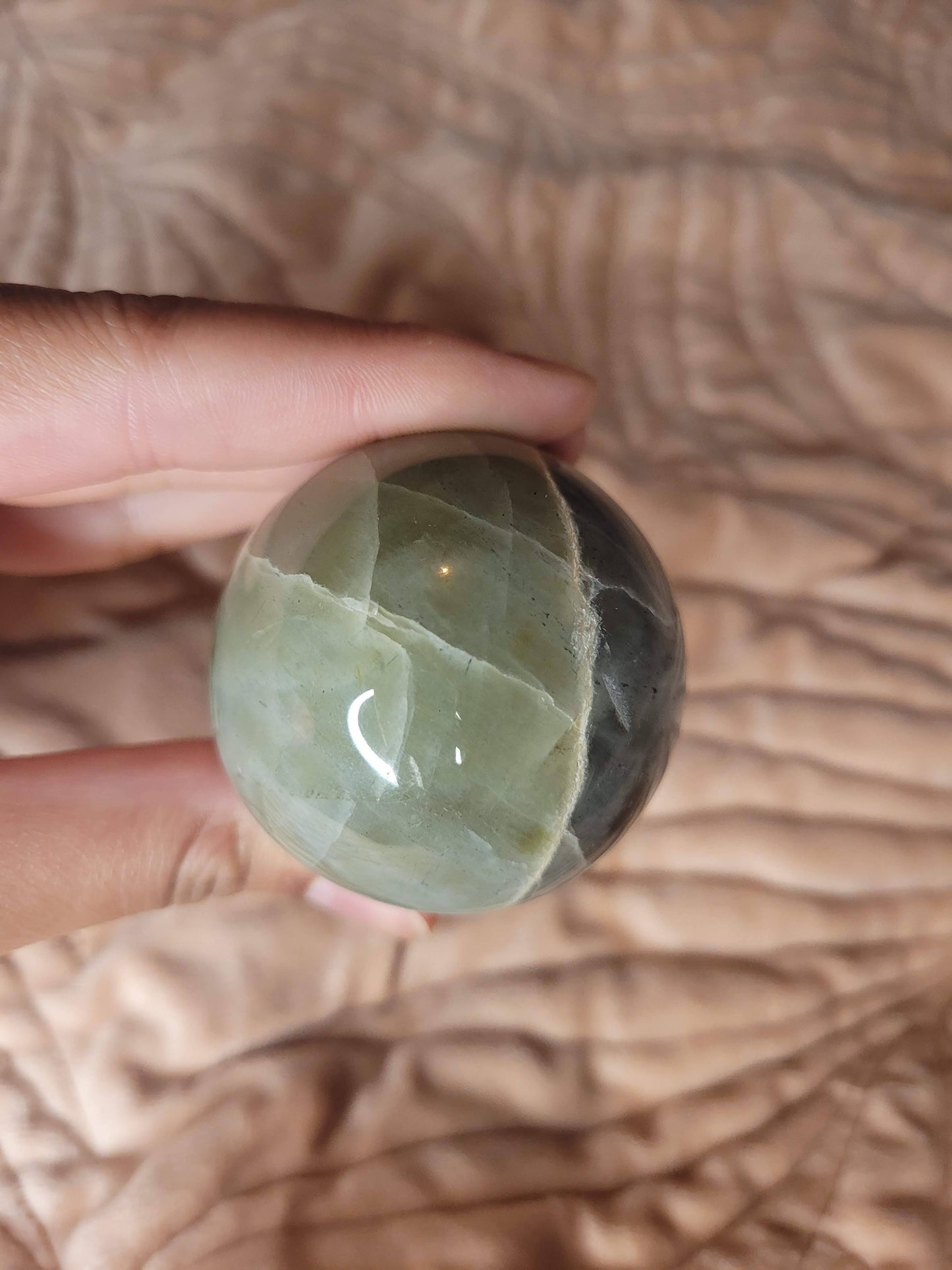 Green Moonstone Sphere