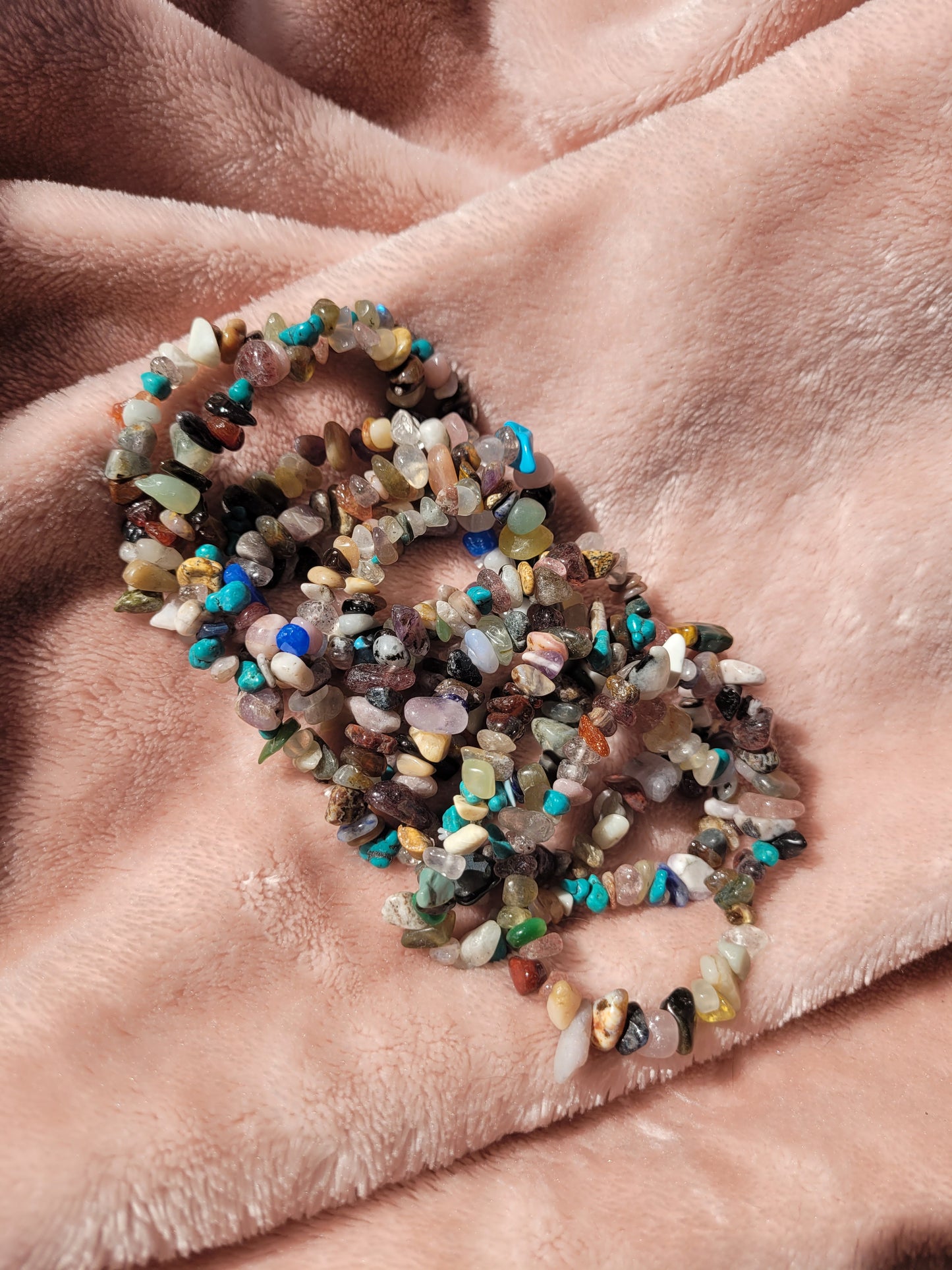 Mixed chip bracelets