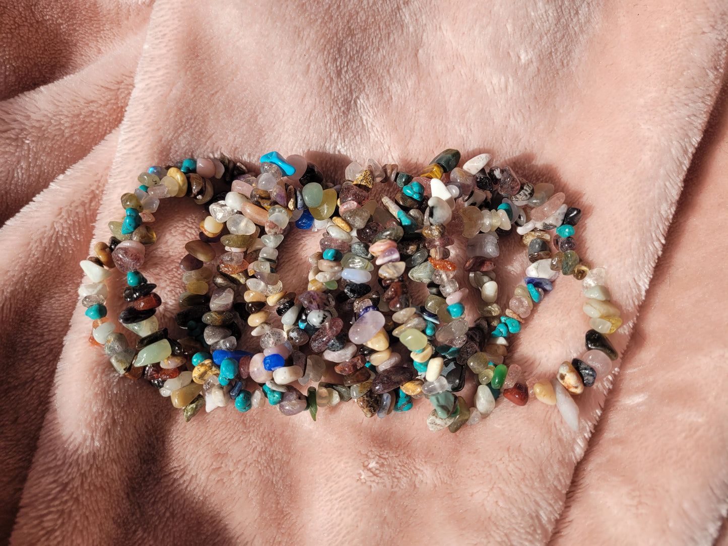 Mixed chip bracelets