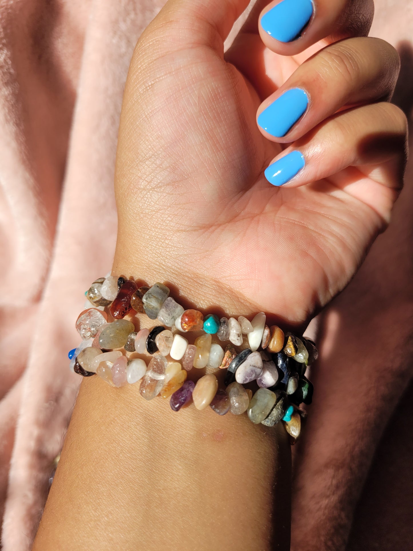 Mixed chip bracelets