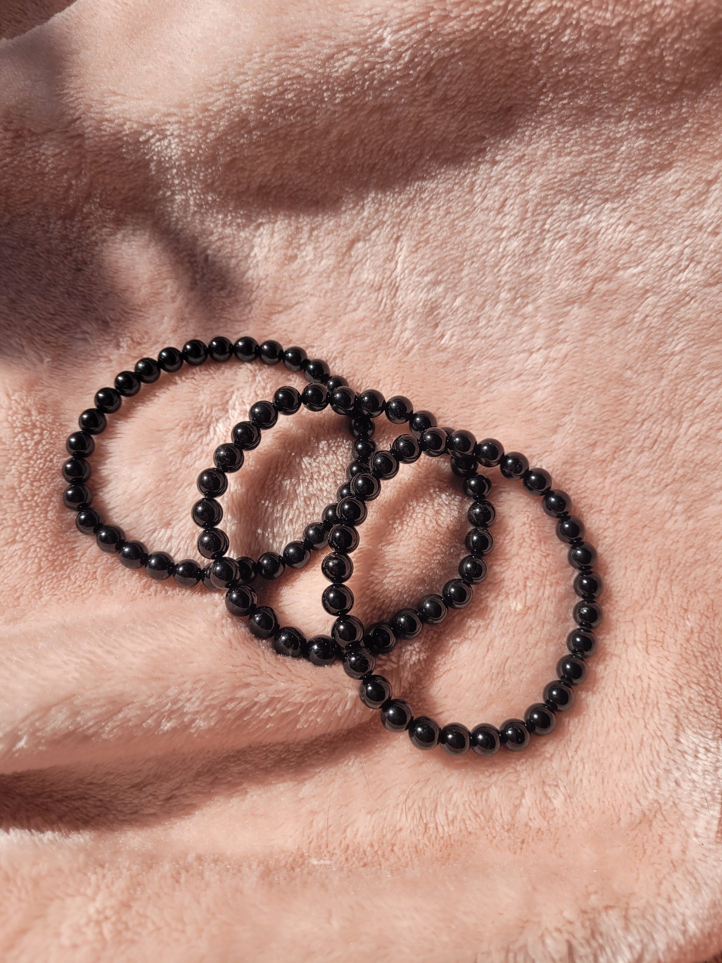 Black Tourmaline bead bracelet