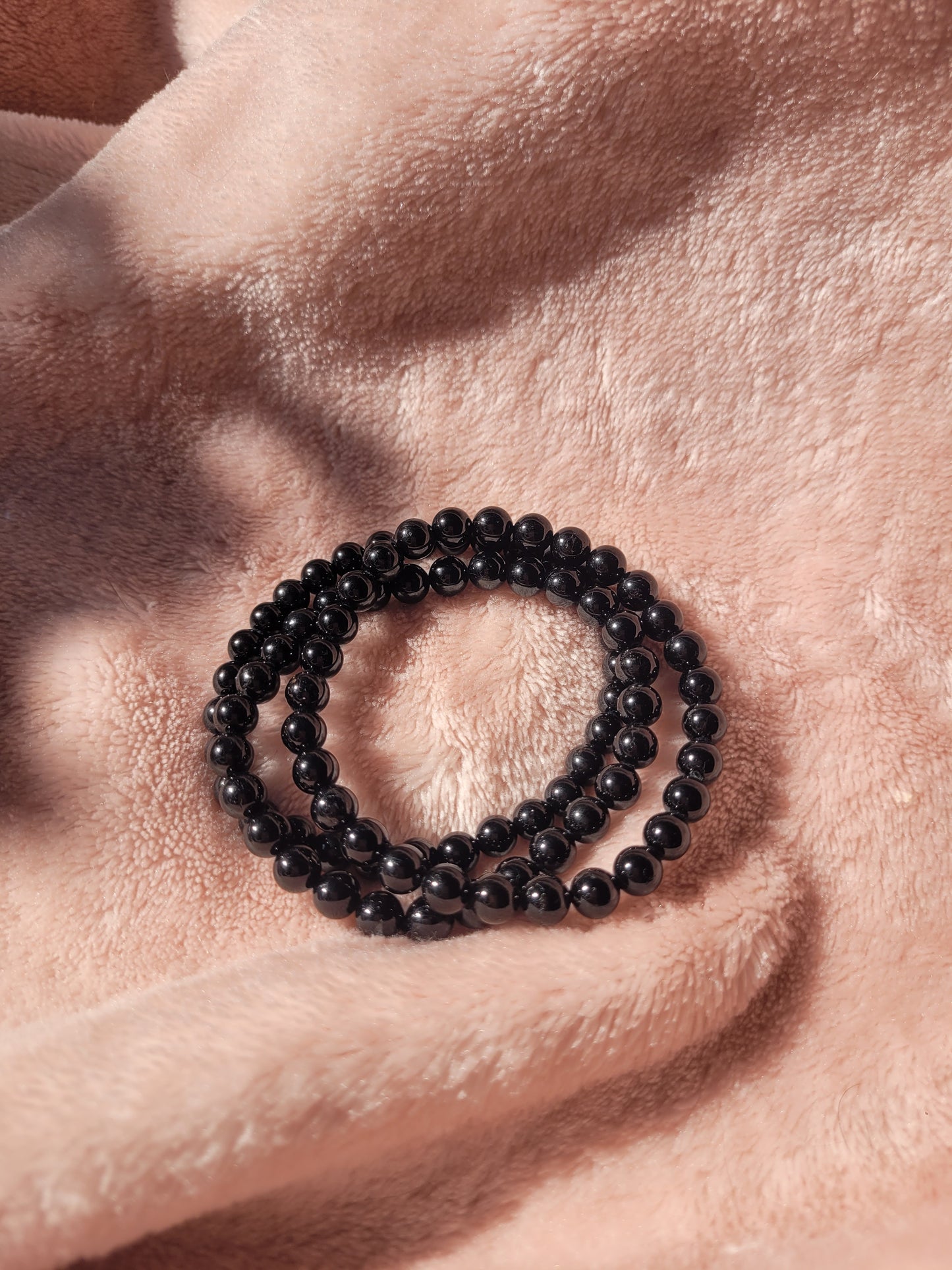 Black Tourmaline bead bracelet