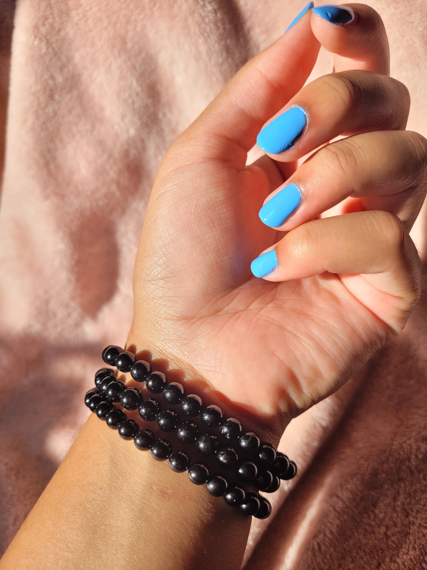 Black Tourmaline bead bracelet