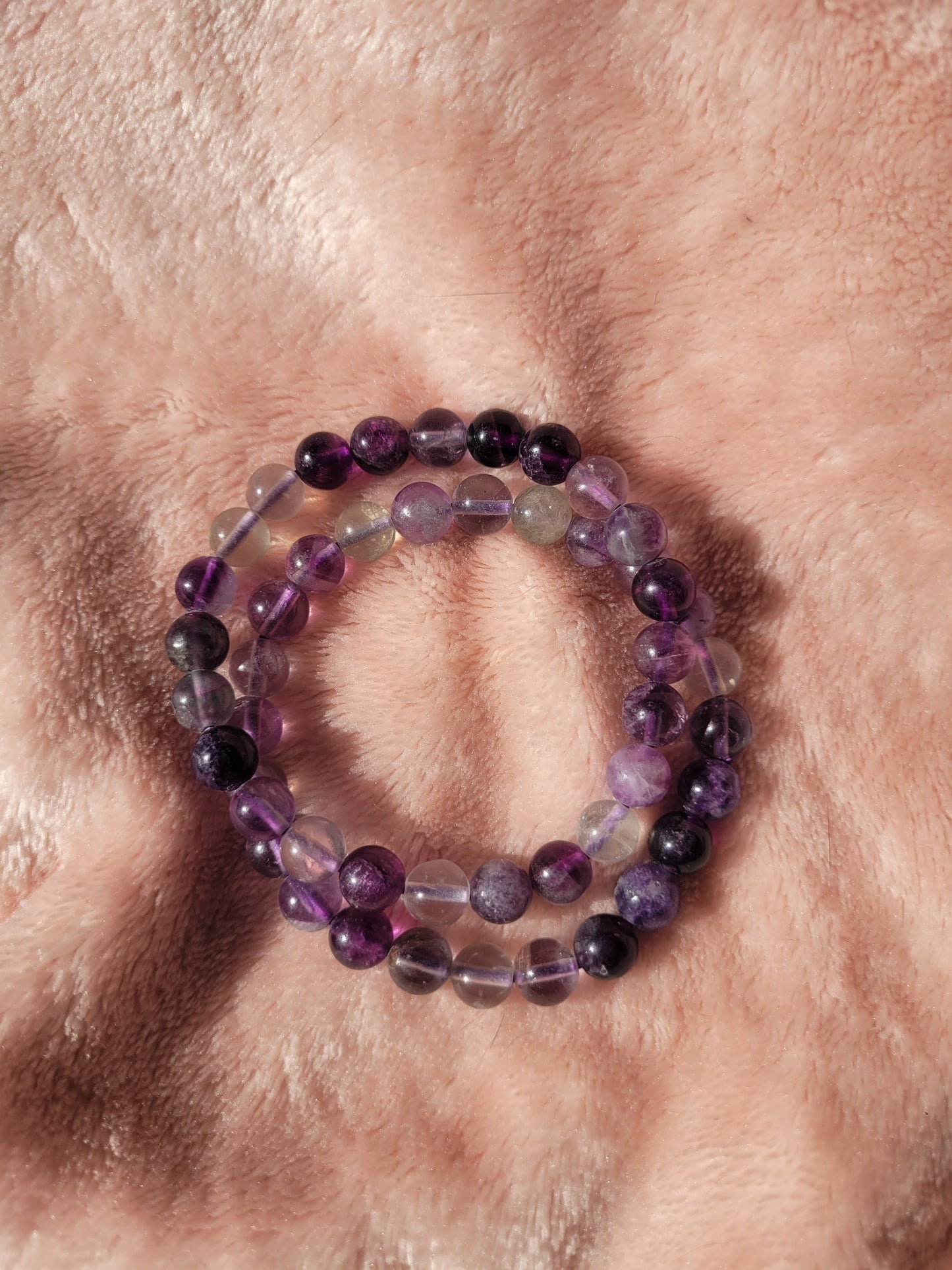 Fluorite bead bracelet