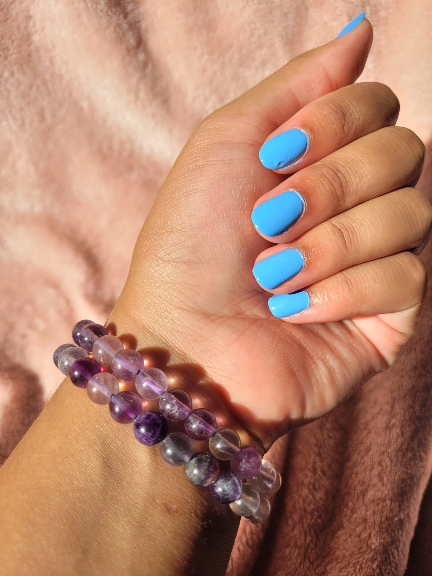Fluorite bead bracelet