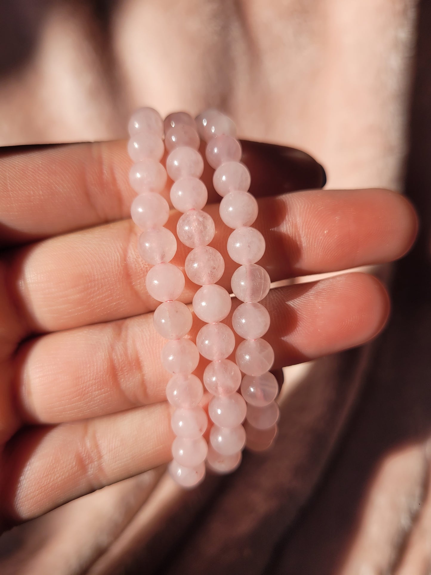 Rose Quartz bead bracelet