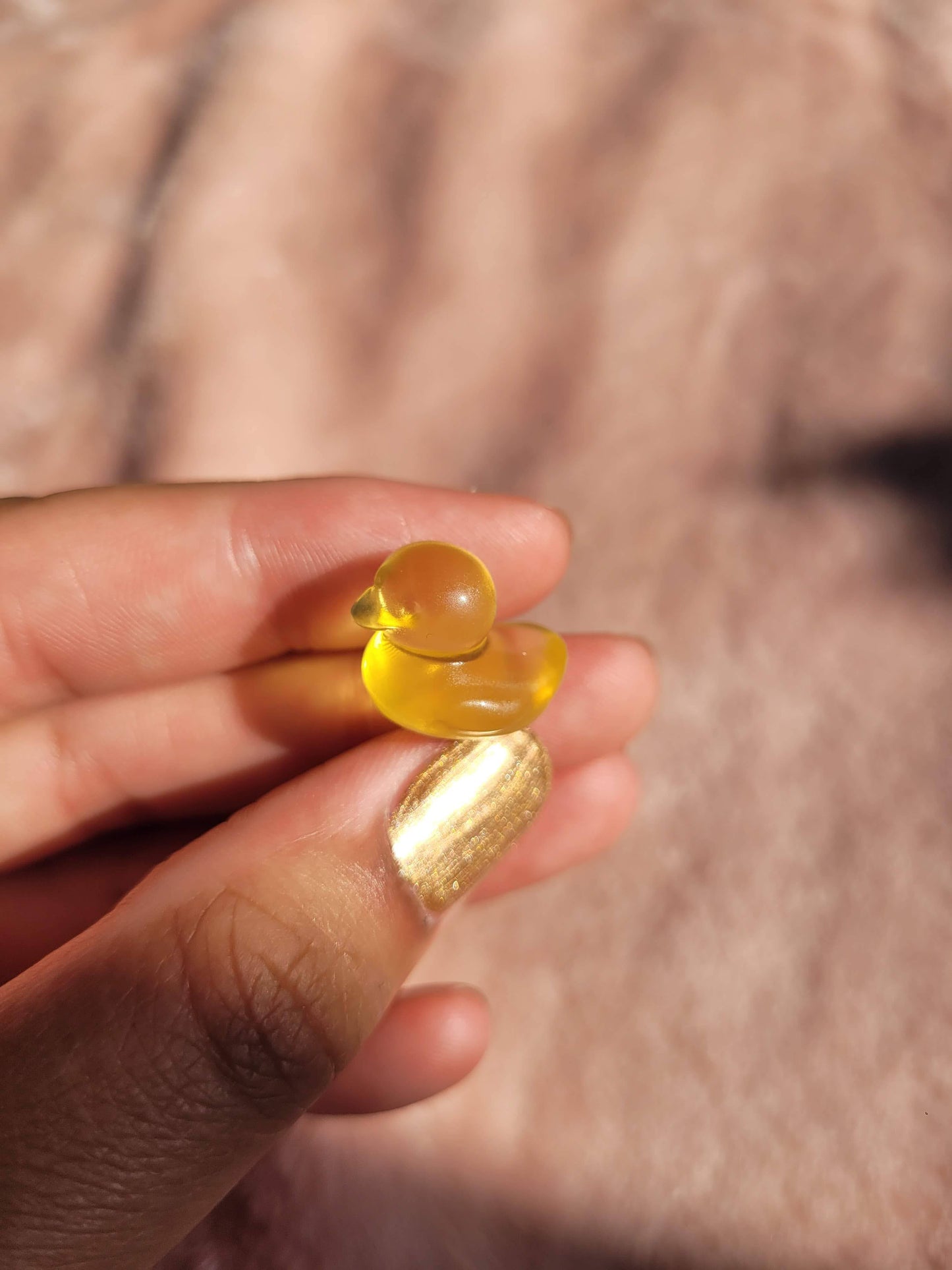 Fluorite mini yellow duck