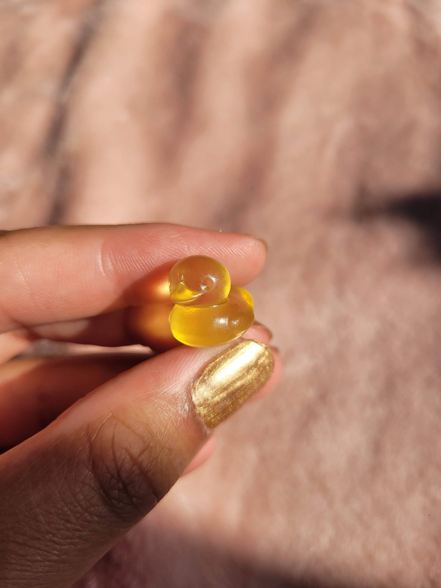 Fluorite mini yellow duck
