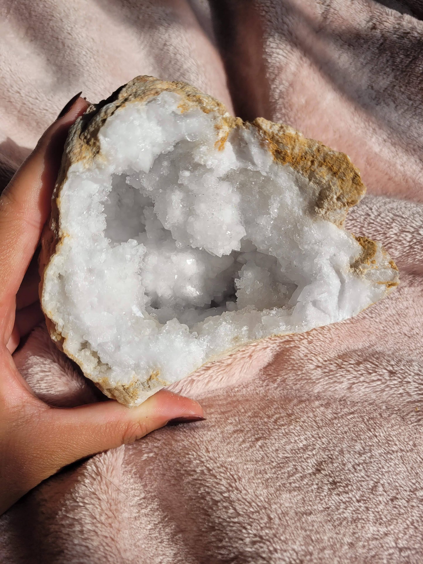 Cloud Clear Quartz Geode