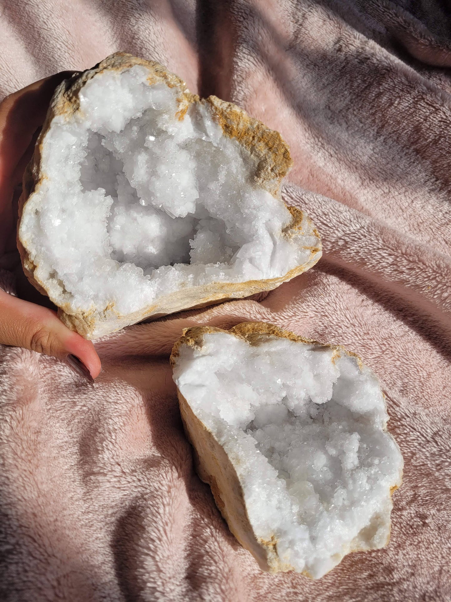 Cloud Clear Quartz Geode