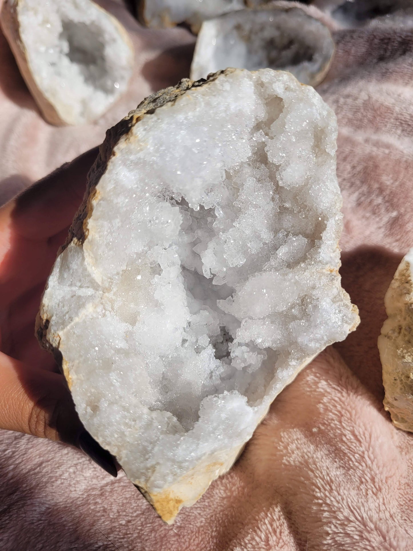Sugary Clear Quartz Geode