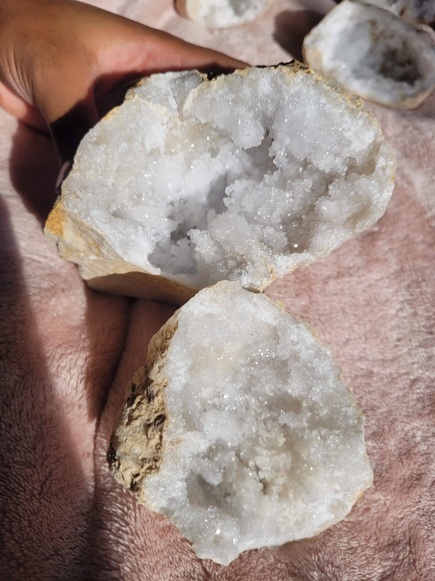 Sugary Clear Quartz Geode