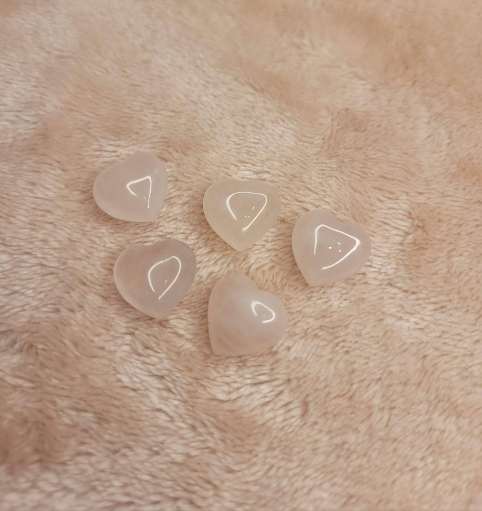Mini Rose Quartz star & heart
