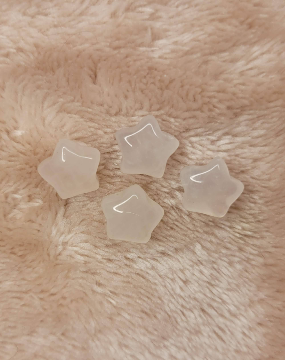 Mini Rose Quartz star & heart