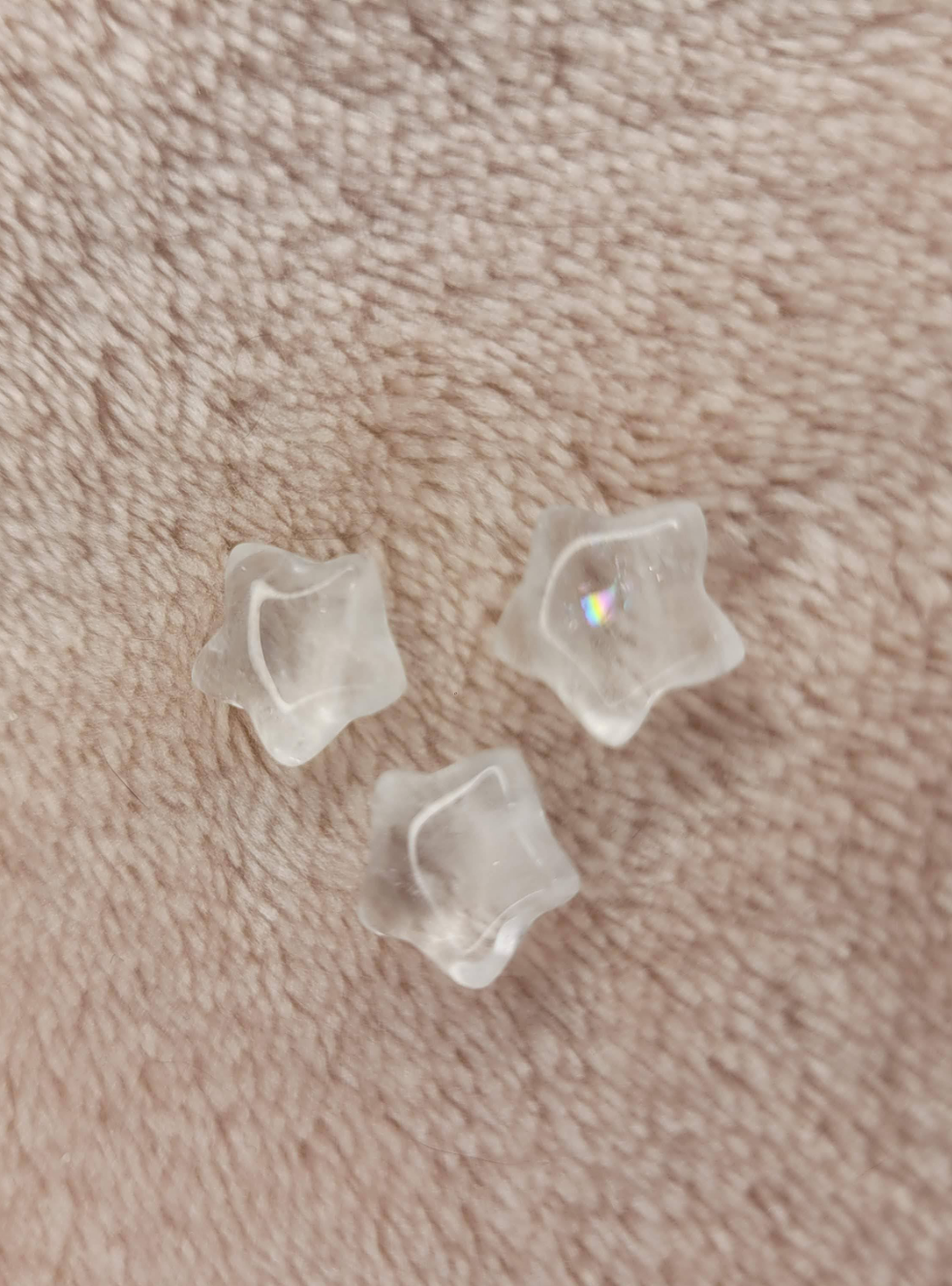 Mini Rose Quartz star & heart
