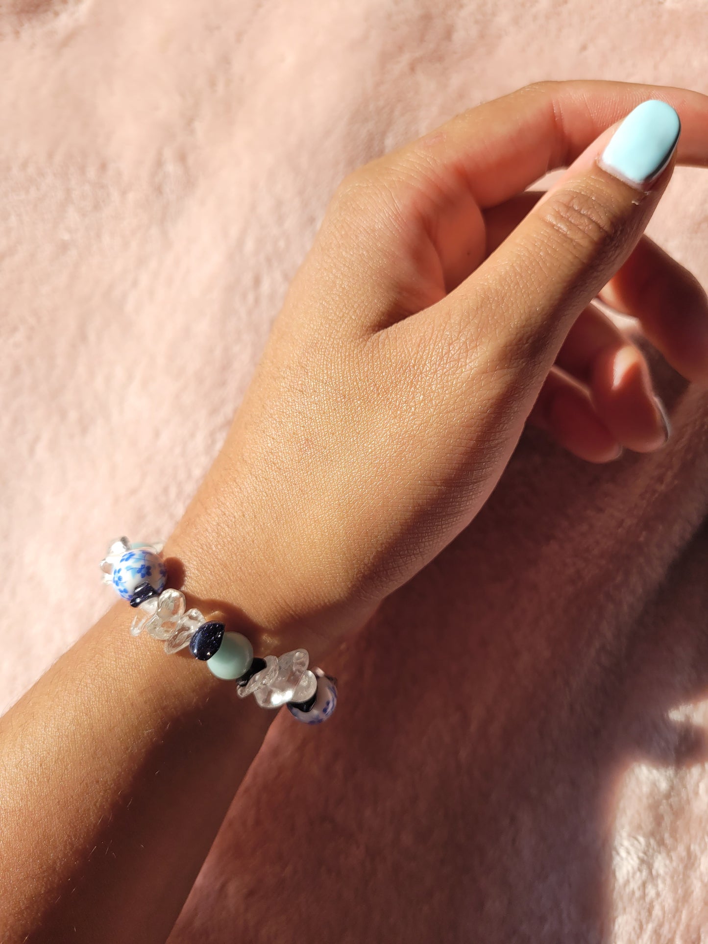 Blue china: Moonlit Bracelets ~ Vitality, Truth, Clarity & Protection