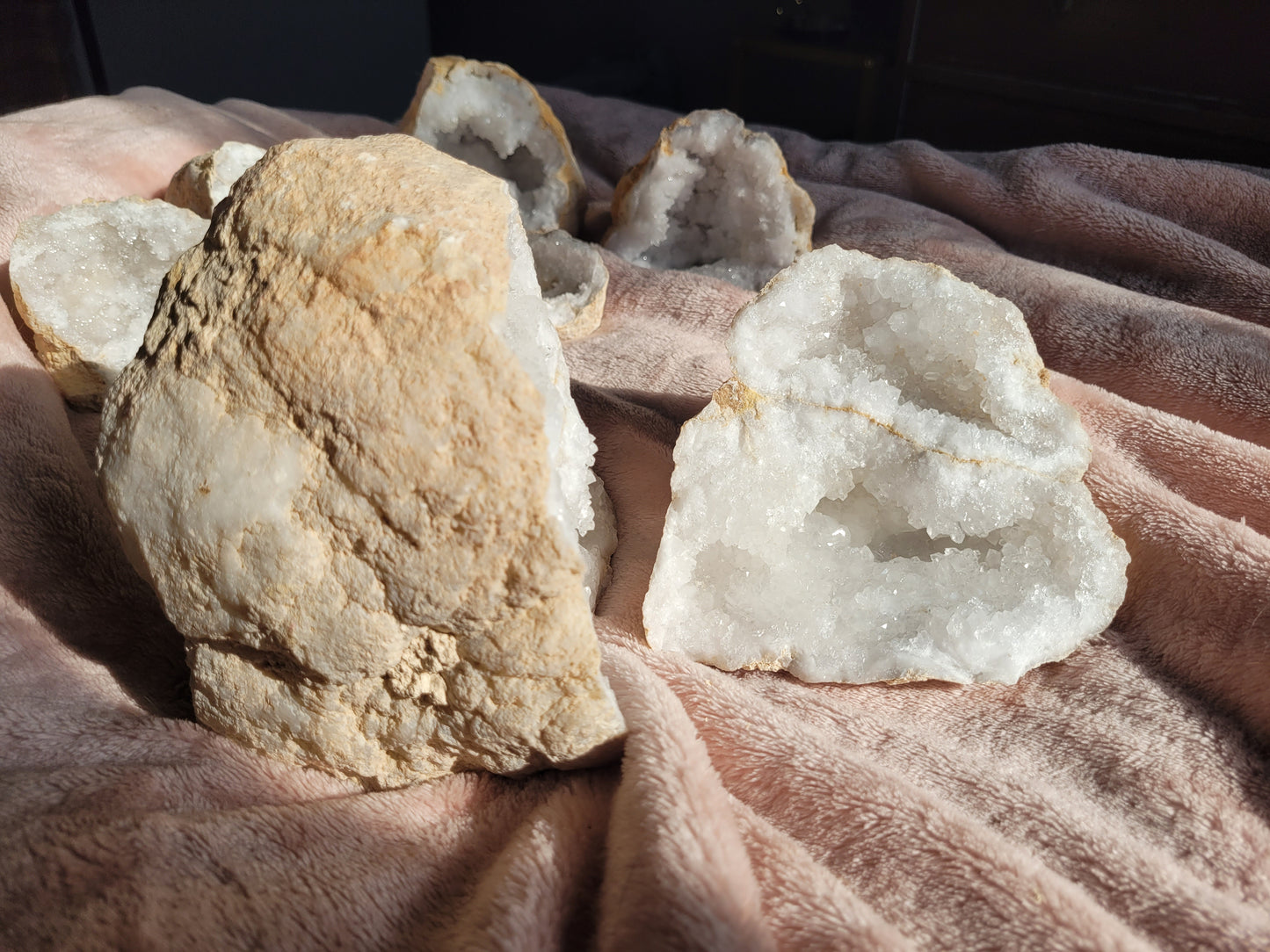 Double Clear Quartz Geode