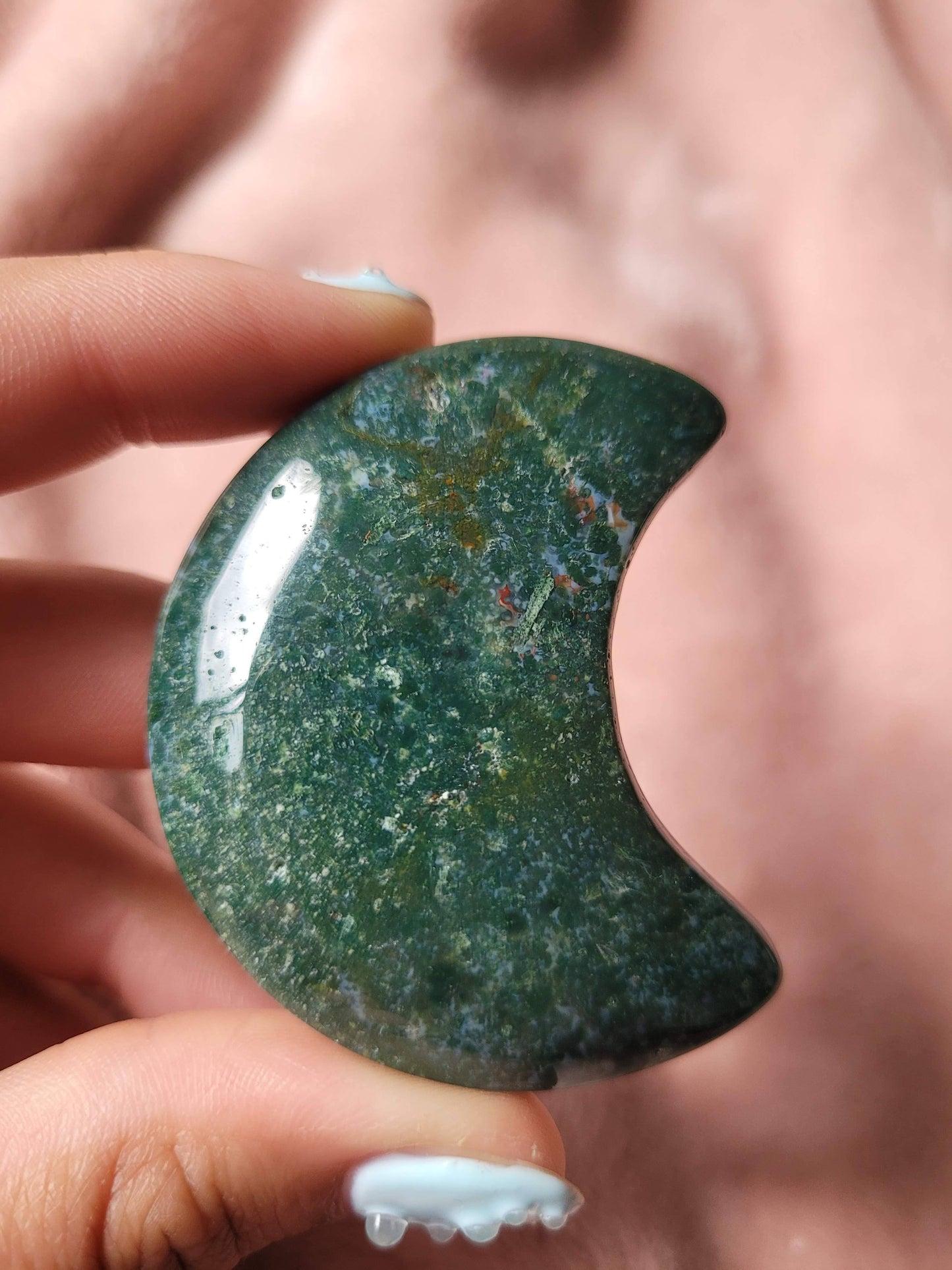 Moss Agate Moon