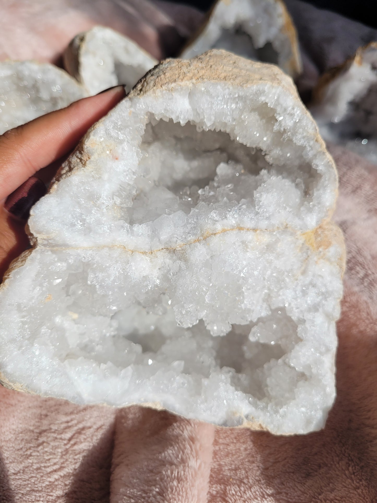 Double Clear Quartz Geode