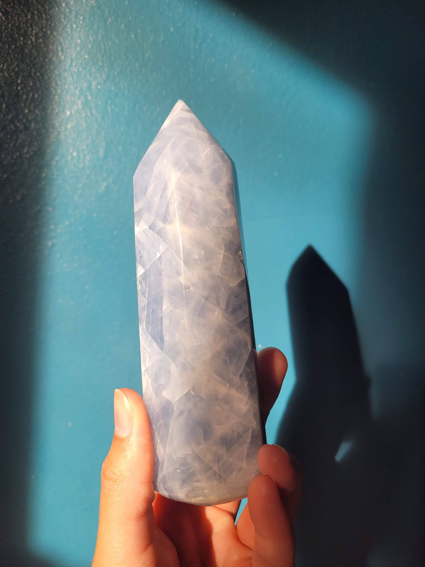 Blue Calcite Tower