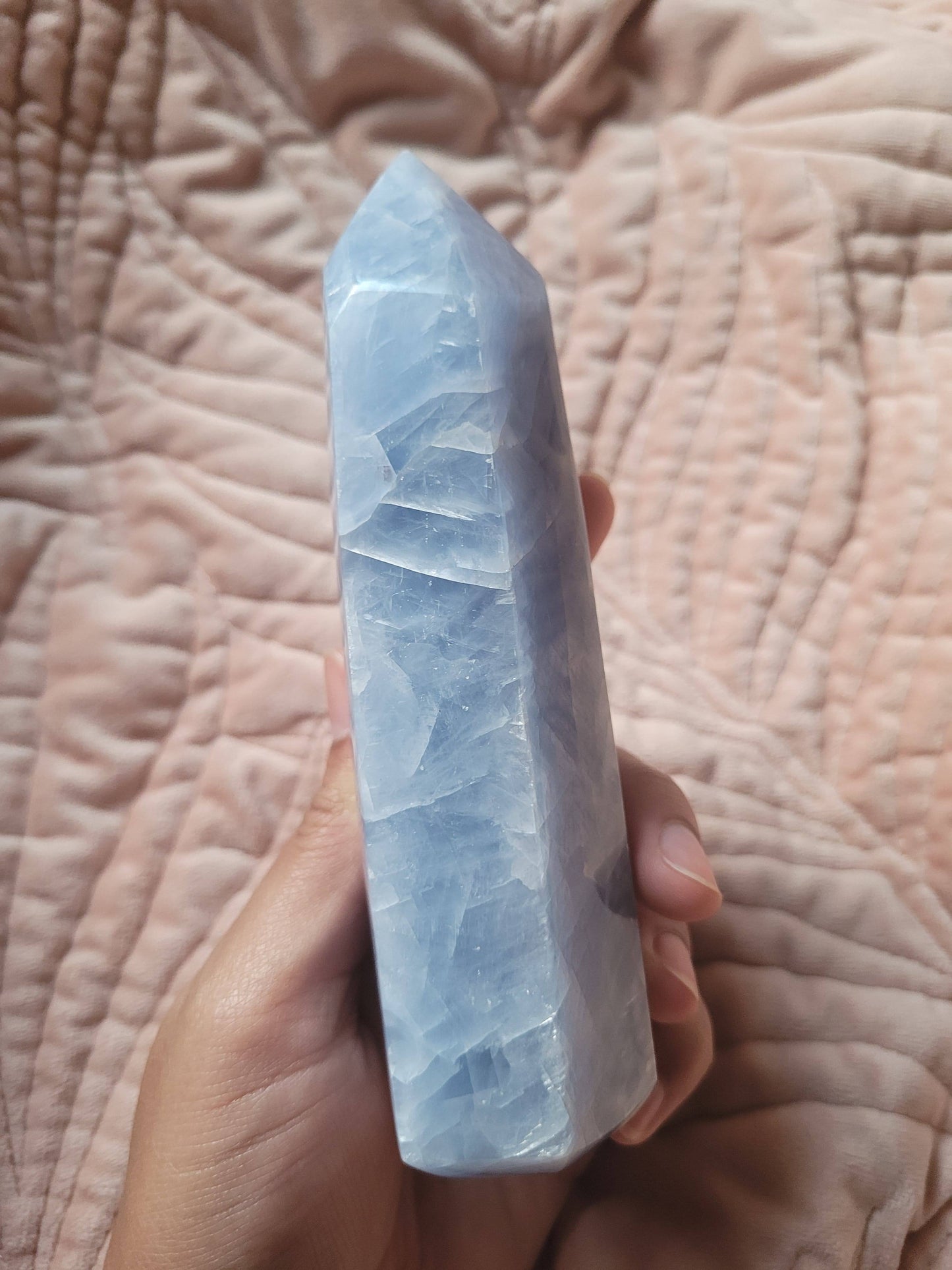 Blue Calcite Tower