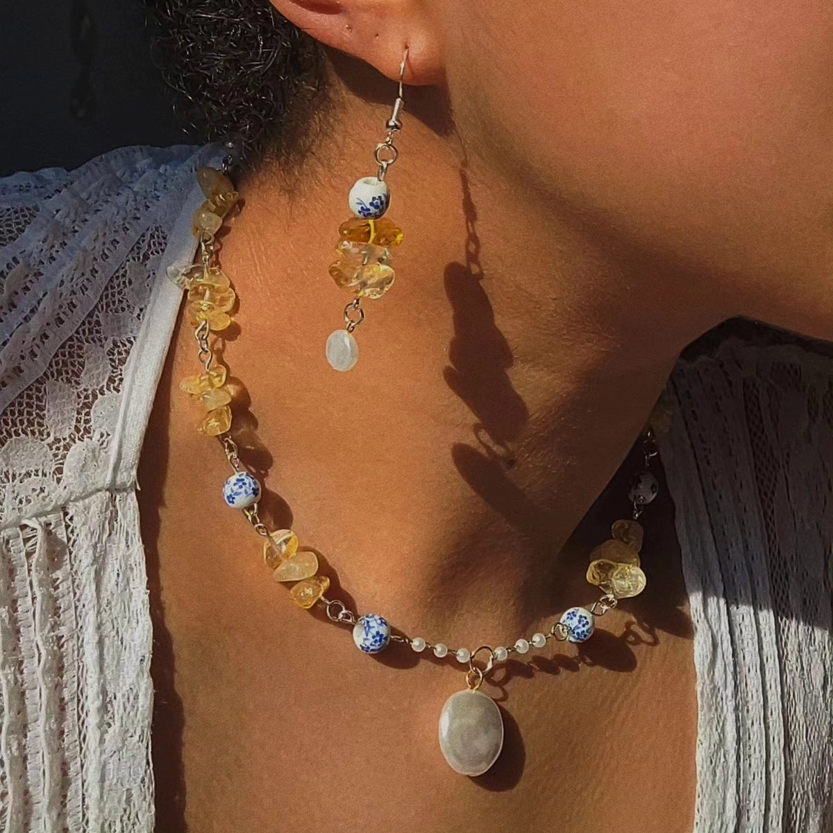 Blue China: Sunshine 3 Piece Set ~ Happiness