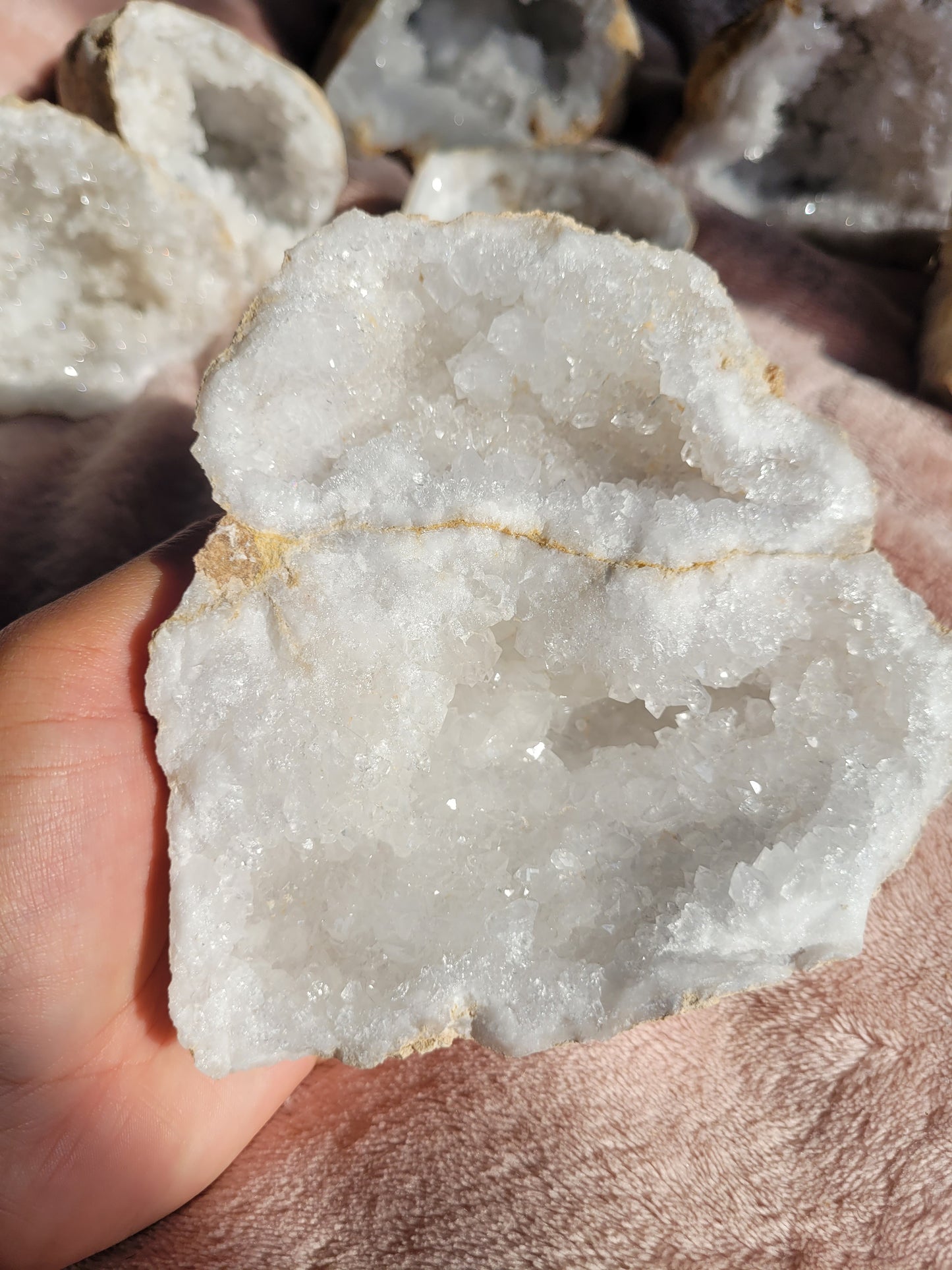 Double Clear Quartz Geode