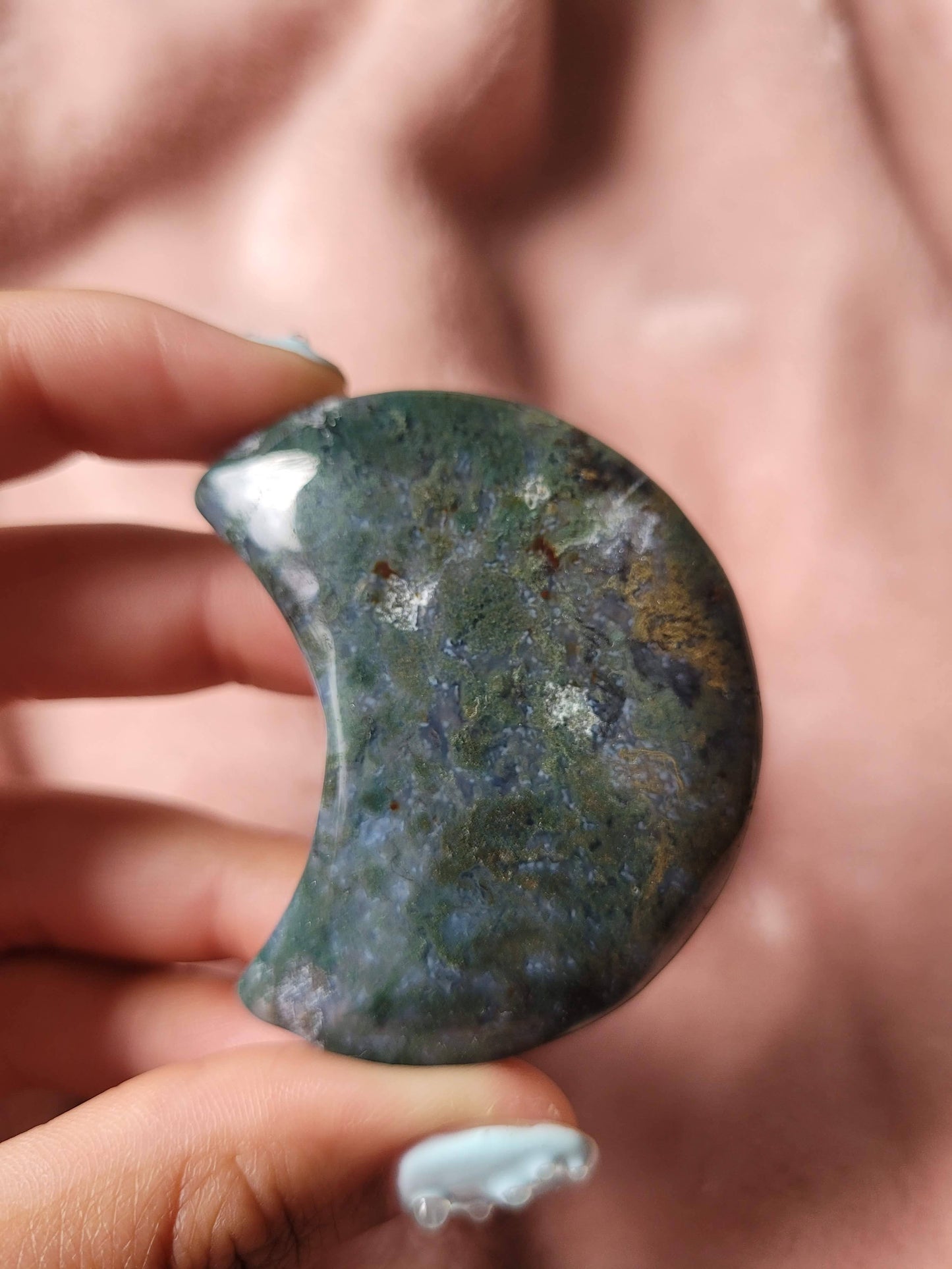 Moss Agate Moon
