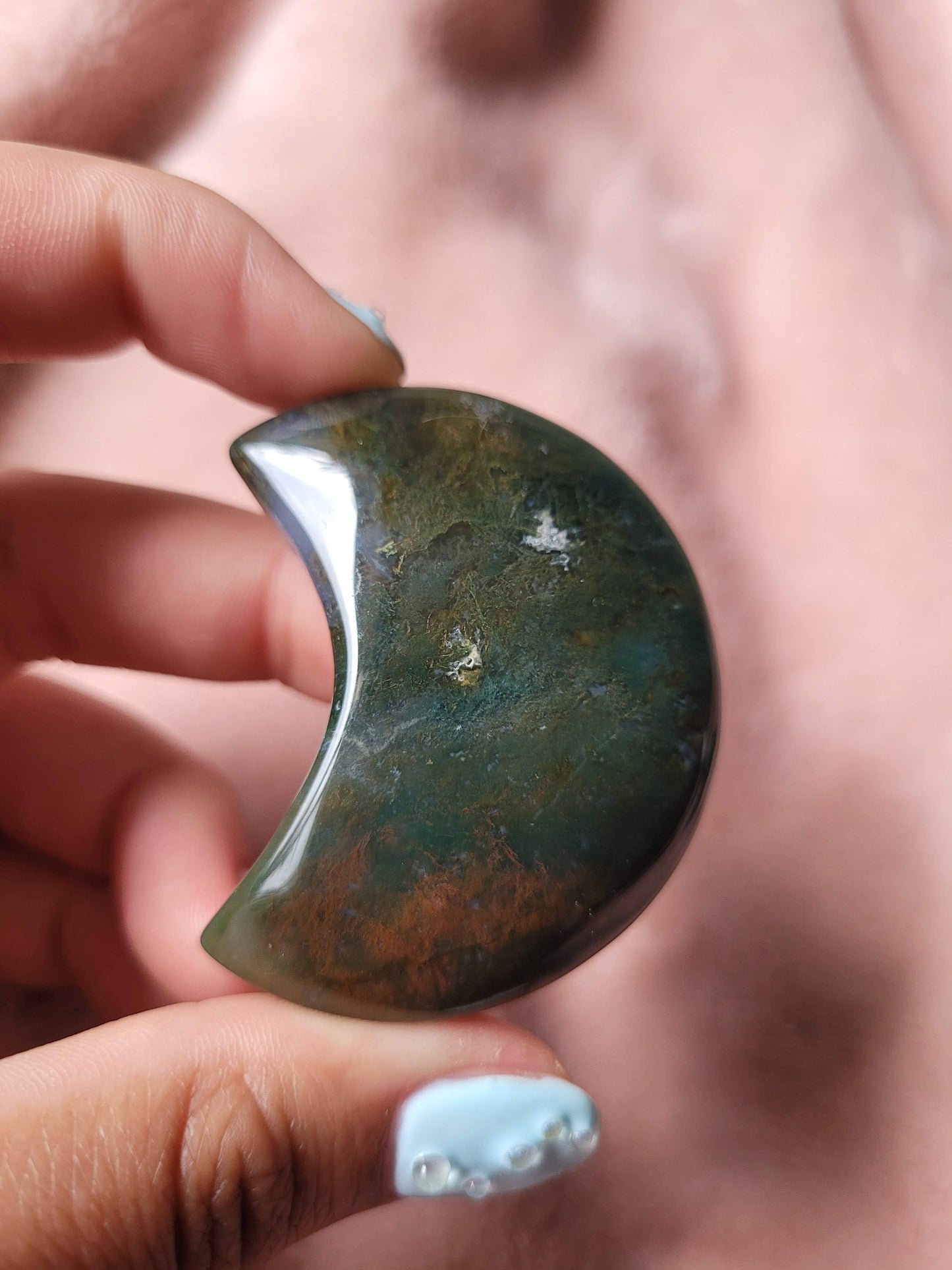 Moss Agate Moon