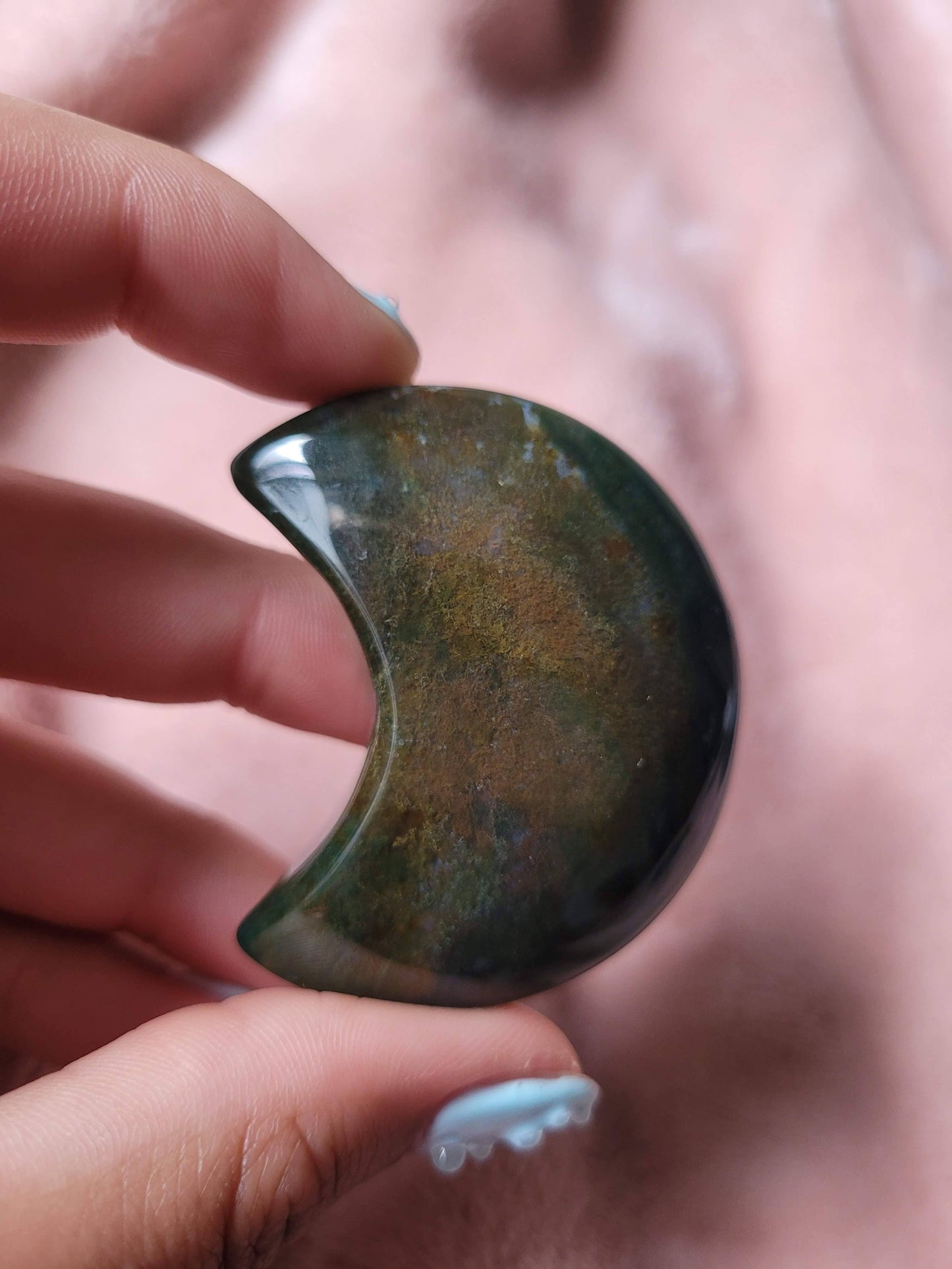 Moss Agate Moon
