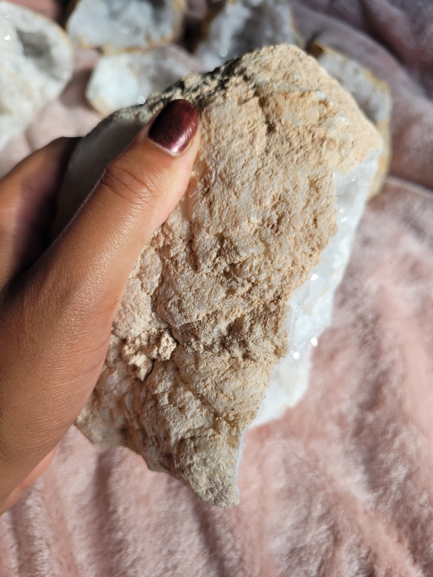 Double Clear Quartz Geode