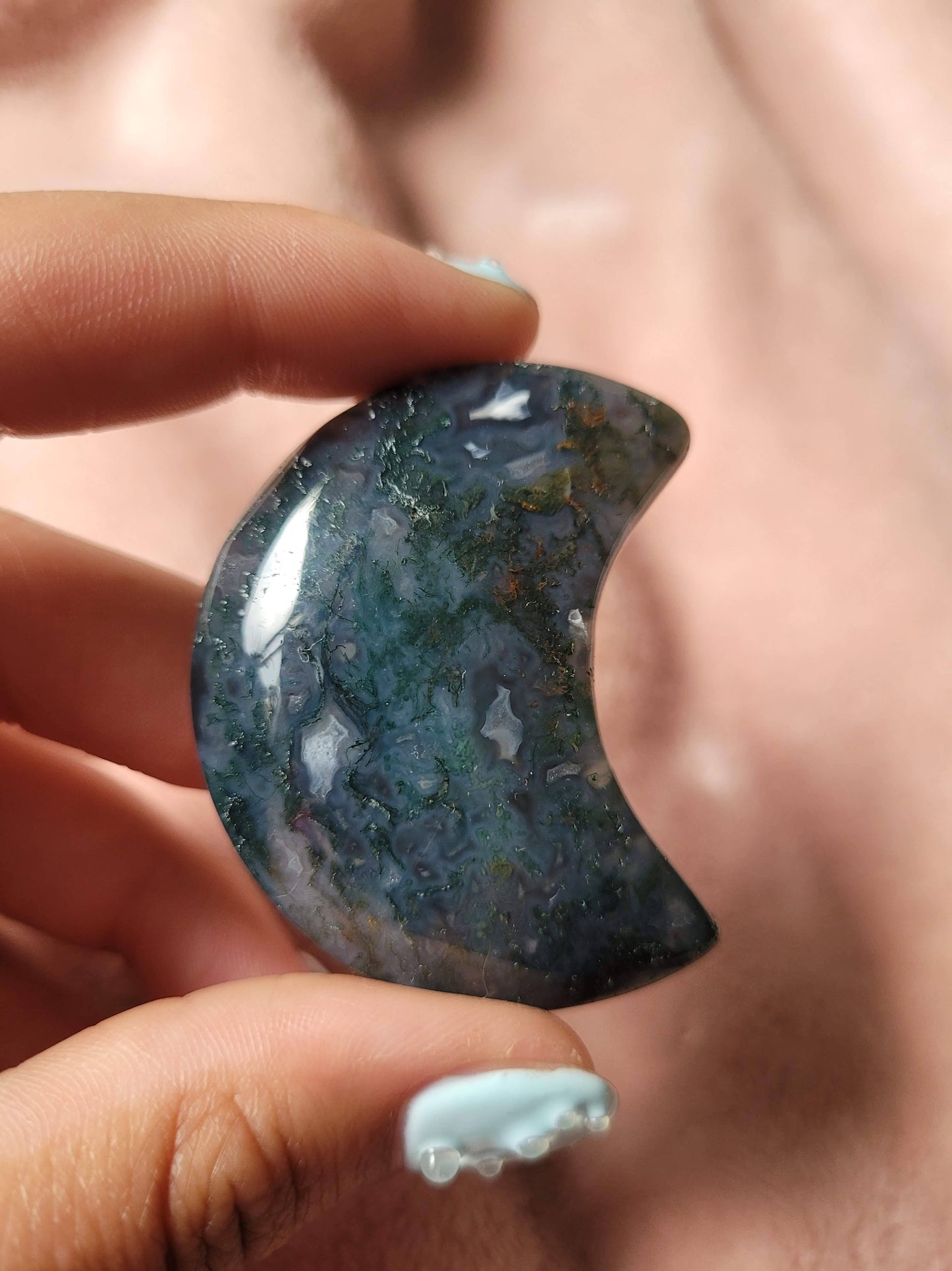 Moss Agate Moon